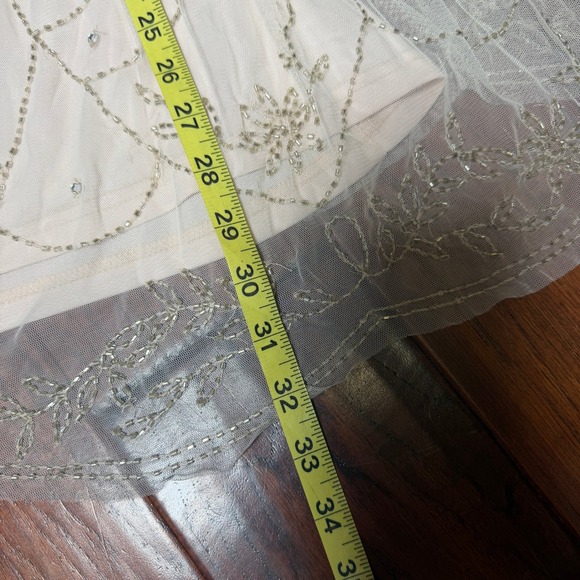 Ruby & Bloom Girls 19 Blush Pink Beaded Tulle Party Dress Fairycore Glam Elegant - Picture 6 of 6